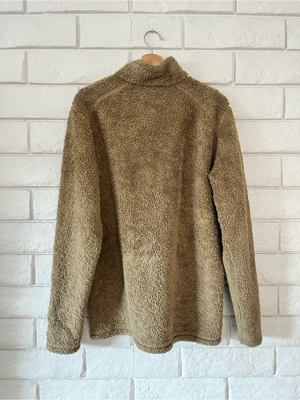 Patagonia Los Gatos 1/4 zip Fleece Tan Sweater Size Large